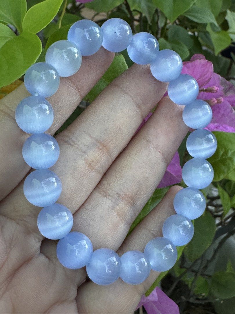 BLUE CATSEYE BRACELET 🍍 B5_JC003 (Category: Bracelets) located in Bulacan. Submitted by selling_low_by_bella_ben (Listing ID 1468606784, Image 2). Description: BLUE CATSEYE 🍍 B5_JC003 🏷️ 160 9+ mm bead 16 cm wrists.