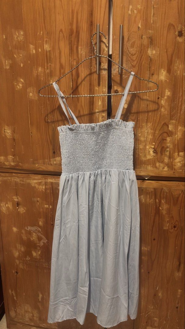 Blue Dress- Unbranded (Category: Dresses) located in Manila. Submitted by curatedbyiz (Listing ID 1468627706, Image 1). Description: I will not entertain any questions in the chat that have already been answered here: -Stretchable and fits medium to large -Knee length -Location: MANILA -ONLY SHIPPING OPTIONS: J&T, Same-day Delivery -Fixed price -PAYMENT METHODS: Gcash/Gotyme -No meetups strictly due to privacy reasons. - I will ONLY entertain que