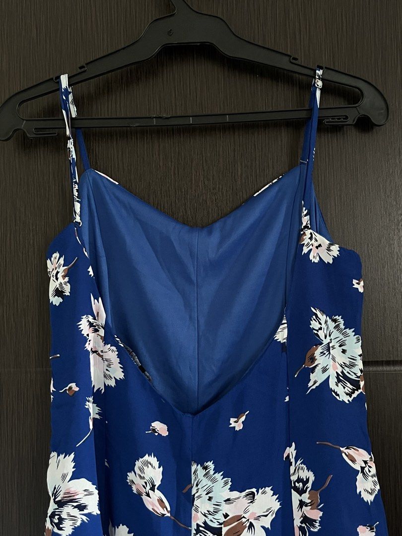 Blue Floral Jumpsuit (Category: Jumpsuits) located in Manila. Submitted by irish_closet (Listing ID 1468540725, Image 3). Description: - S on tag but can fit M.