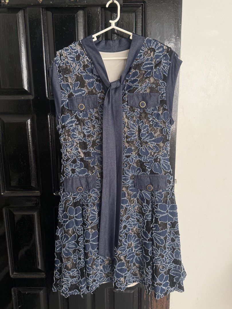 Blue Lace Dress (Category: Dresses) located in Butuan. Submitted by nmbpreloved (Listing ID 1468671595, Image 1). Description: STILL NEGOTIABLE‼️‼️‼️ Brand: Anewsta (SHEIN) Size: L Color: Blue For more specific details and sample (when worn) please check the last 3 photos. • used twice but still in good condition • bought this for 2.8k, selling it for 1,000 with free shipping ( still negotiable) Price: 1,000 Payment method: Gcash Courier: J&T Exp