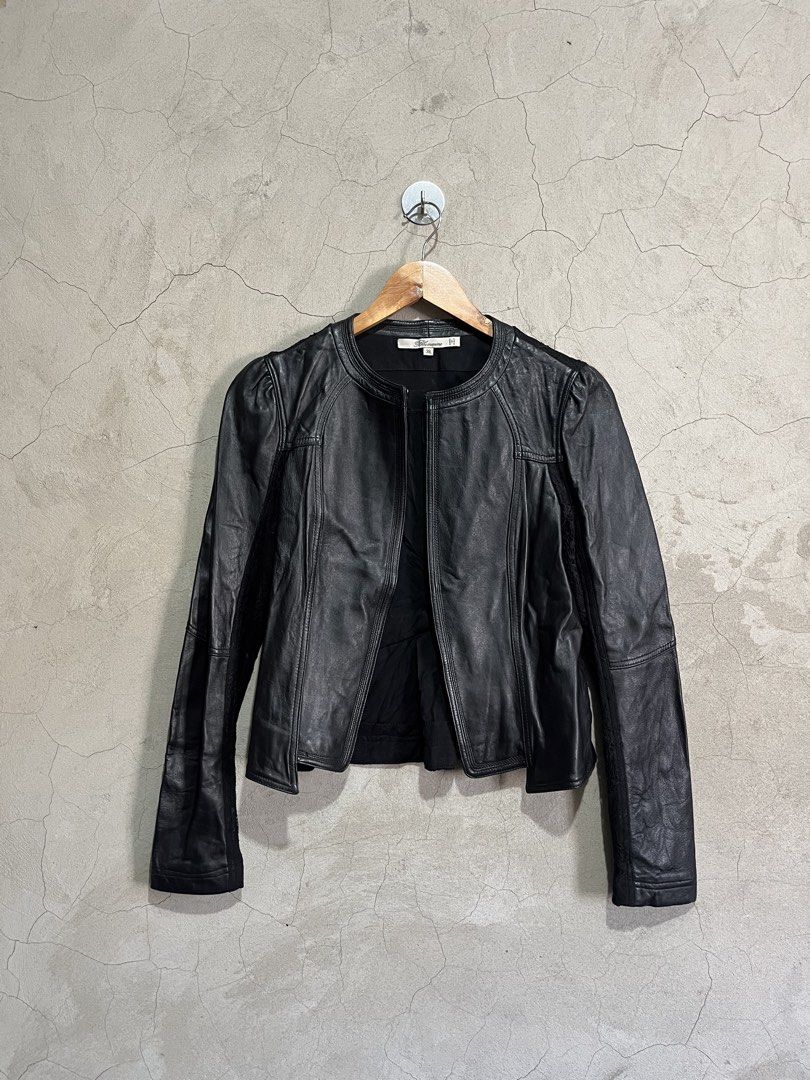 BLUMARINE leather and lace jacket (Category: Luxury Apparel) located in Cagayan de Oro. Submitted by vintagevvvictim (Listing ID 1468536412, Image 1). Description: size S .