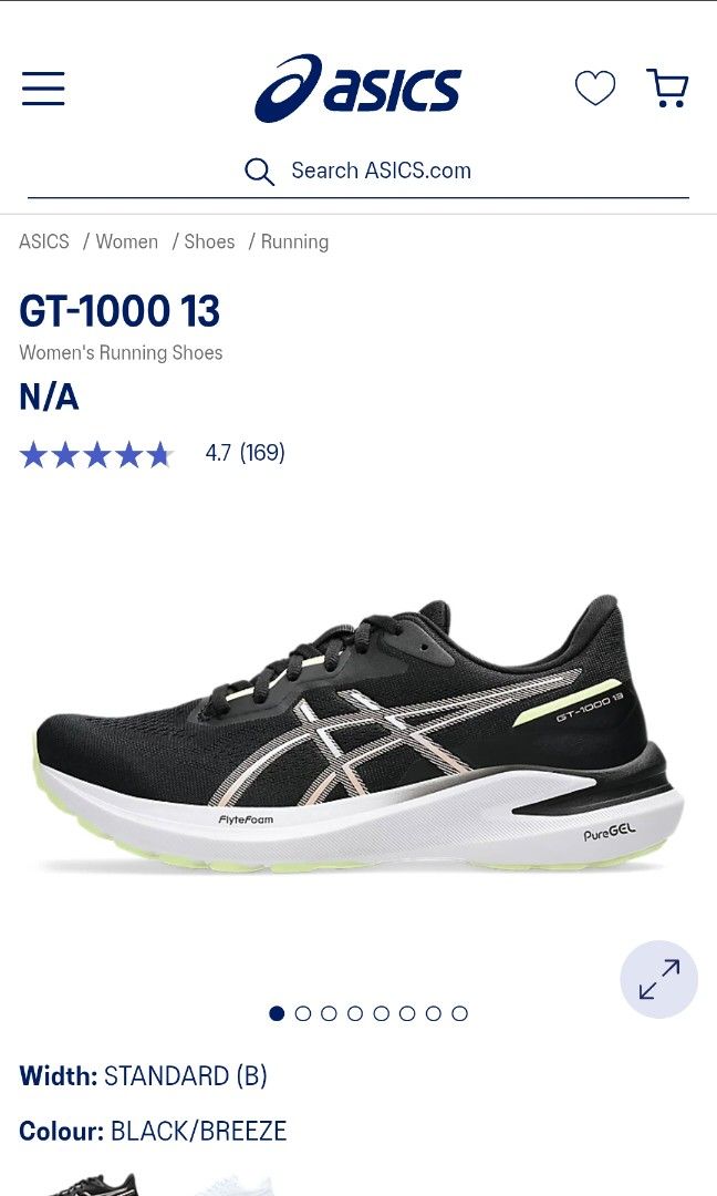 BNEW Asics GT 1000 13 7.5W (Category: Sneakers) located in Manila. Submitted by cescafc (Listing ID 1468588233, Image 1). Description: Brand new, never used GT 1000 13 Womens 7.5/UK5.5 (I'm a 7.5-8 in Nike/Adidas/Puma Running Shoes). Bought directly from Sonak (Philippine distributor of Asics). RFS: too many running shoes Ortigas, Pasig area.