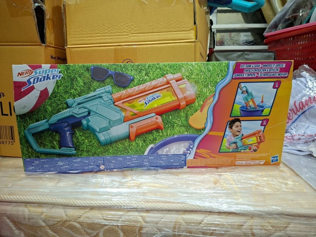 [BNIB] Nerf Super Soaker Mega Dunk-Fill Water Blaster gun, Toys ...
