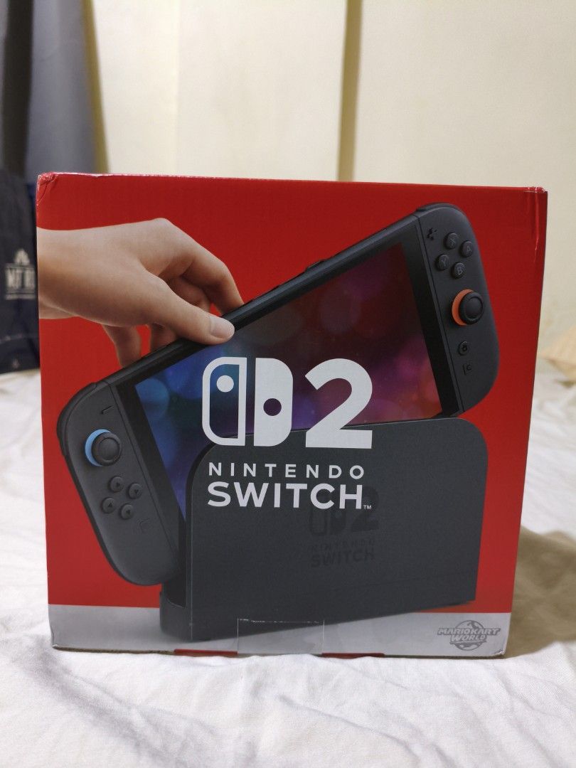 BOX ONLY: Nintendo Switch Mario Kart World Edition Console Box (Category: Everything Else Others) located in Pasig City. Submitted by garage.sale89 (Listing ID 1468627175, Image 3). Description: - Nintendo Switch box with Mario Kart World graphics - Red and white packaging featuring product details and barcode - Box only (no console included) - Great find for collectors or anyone needing a replacement box.