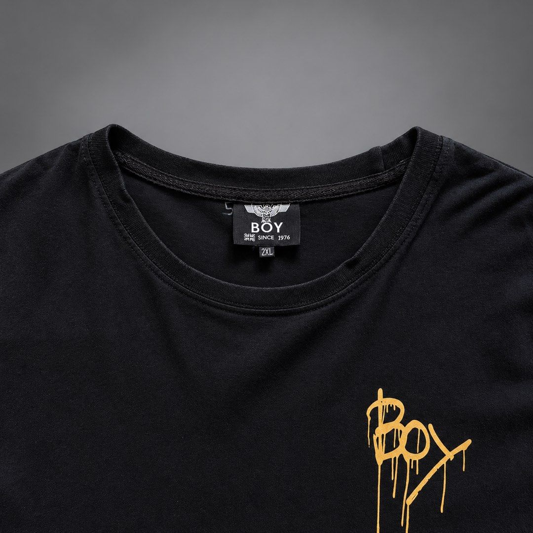 BOY LONDON GRAPHIC SHIRT (Category: Luxury Apparel) located in Taguig. Submitted by clarrk95 (Listing ID 1468686958, Image 2). Description: Boy London Shirt Size: 2XL (Tag) Length: 28inches Width: 21inches PRICE: ₱1,200 only! ✅ brandnew condition ✅ add shipping fee ✅ ignoring LP inquiry Shipping: Lalamove | J&T | LBC Location: Taguig📍 Payment: Gcash | Bank | Cash FB: THRFT IG: thrft_25 DM for more detailed pics.📩.