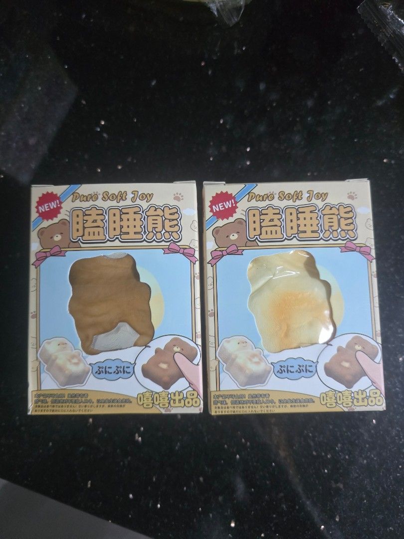 Bread bear squishy (Category: Plushies & Soft Toys) located in Singapore. Submitted by hazel5 (Listing ID 1468660888, Image 3). Description: Left 1 colour each instock! Please indicate which colour you want! Super slow raising and soft!! Smells like bread!.