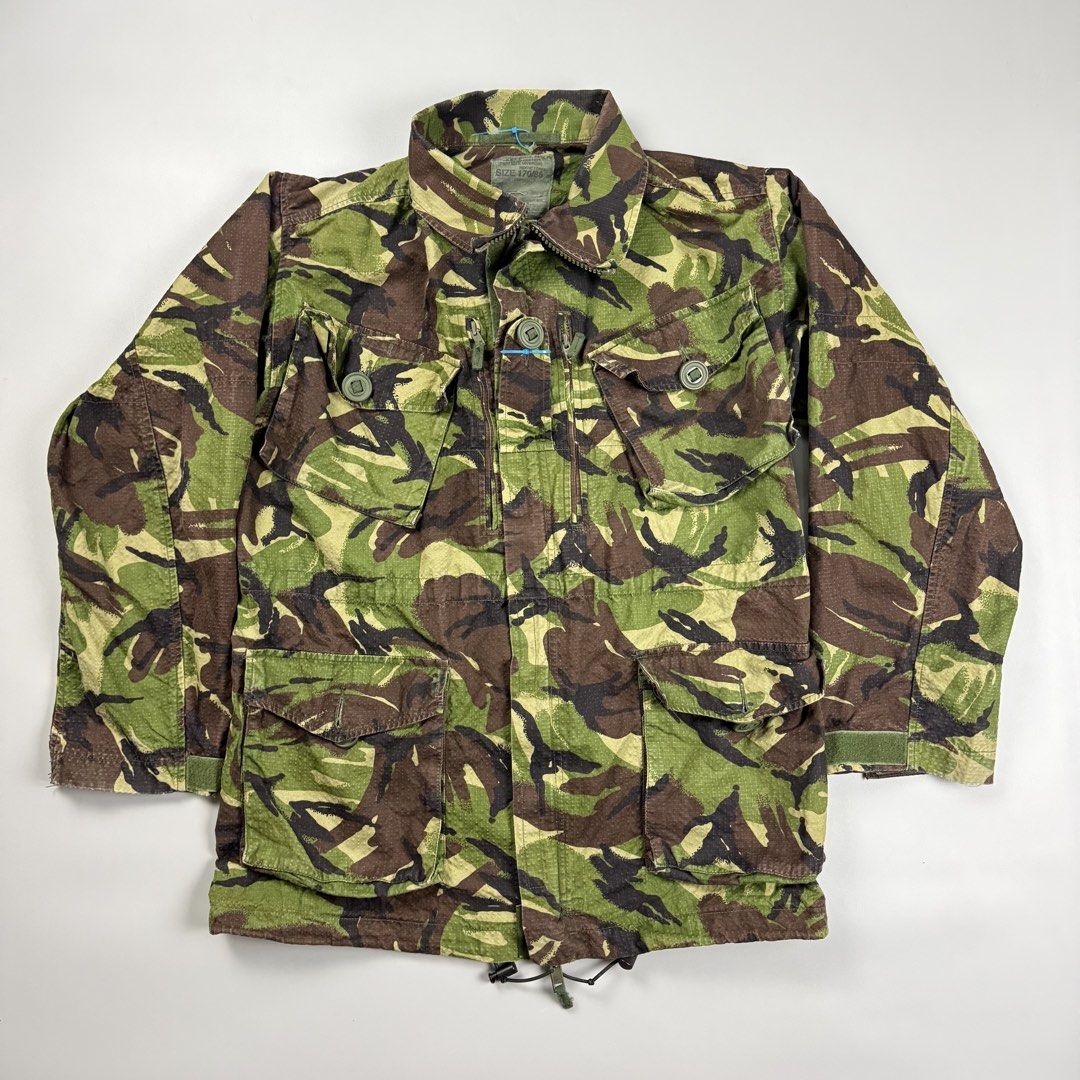 British Military DPM Field Jacket Combat Smock 170/88 (Category: Coats, Jackets and Outerwear) located in Cavite. Submitted by epiboie (Listing ID 1468680595, Image 1). Description: 1995 British army combat soldier DPM field jacket Size 170 on tag ( small to medium fit) 22x30 Color rate: 9.5/10 excellent condition 1980 -.