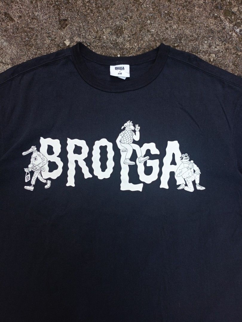 BROIGA x H&M Black Graphic Tee (Category: Tshirts & Polo Shirts ) located in General Santos City (Dadiangas). Submitted by jay-fits (Listing ID 1468618598, Image 2). Description: BROLGA x H&M Collaboration T-Shirt XL on tag 26x28 Black Color Rate 10/10, 🔥 Excellent Condition, No Issue Location Davao City Mine 390+Sf .