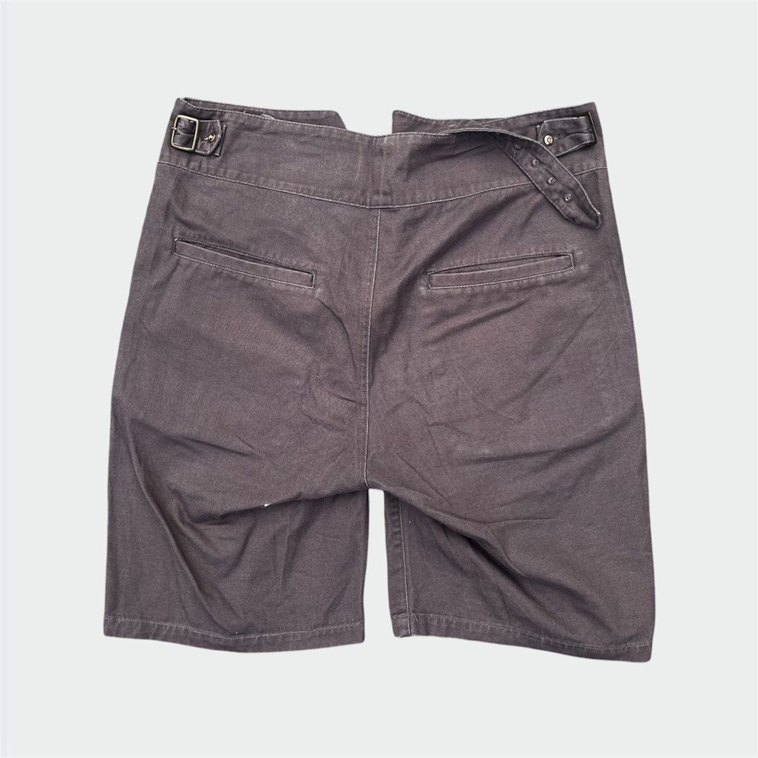 Brown Gurkha Shorts (Category: Shorts) located in Calamba. Submitted by juan_jawnz (Listing ID 1468627849, Image 2). Description: Faded brown gurkha shorts, high-waist / side-buckle belt / pleated 880PHP Waistline- 28- 32 inches Length- 21. 5 inches Leg opening- 10.5 inches Rise- 14.5 inches DM FOR MORE DETAILS! .