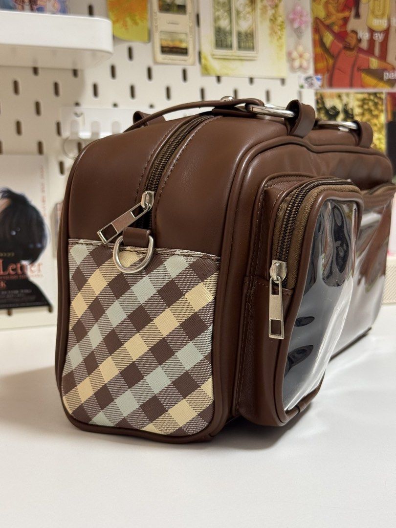 brown leather ita bag (Category: Shoulder Bags) located in Mandaluyong City. Submitted by keiscart (Listing ID 1468564906, Image 3). Description: (negotiable just dm me!) fits 3 pocahols, 1 doll (up to 13cm) with shoulder strap — very good quality!!! (unlike sa sho/pee).