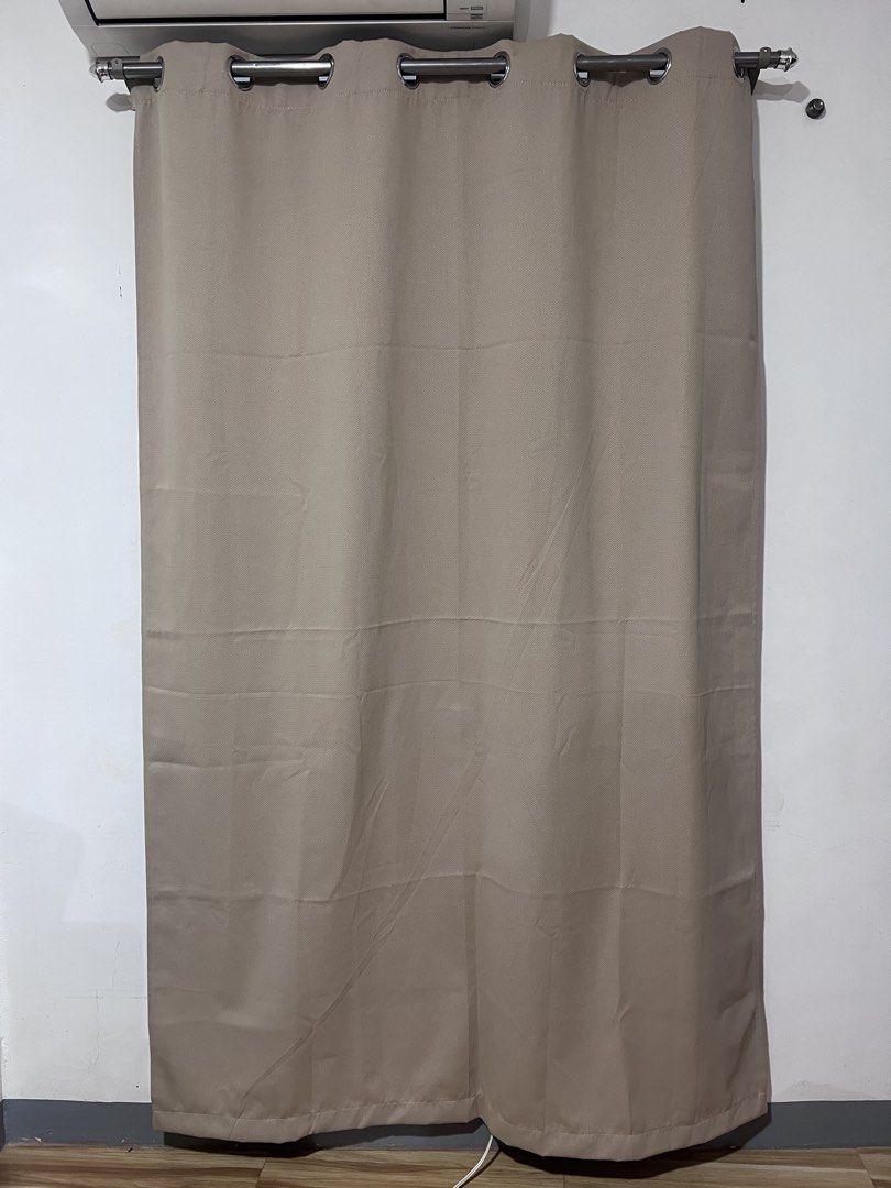 Brown Semi Black out Curtain (Category: Curtains & Blinds) located in Bacoor. Submitted by pktd10 (Listing ID 1468601525, Image 1). Description: Take Both.