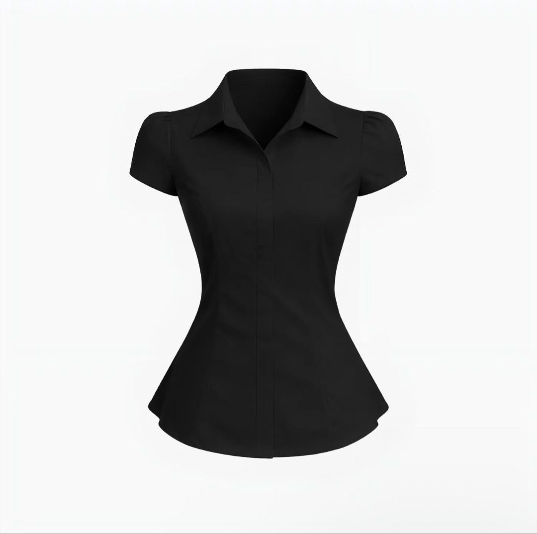 BSCO Renei Top in Black (Category: Blouses) located in Imus. Submitted by deectr (Listing ID 1468589169, Image 1). Description: rfs: too small like new.