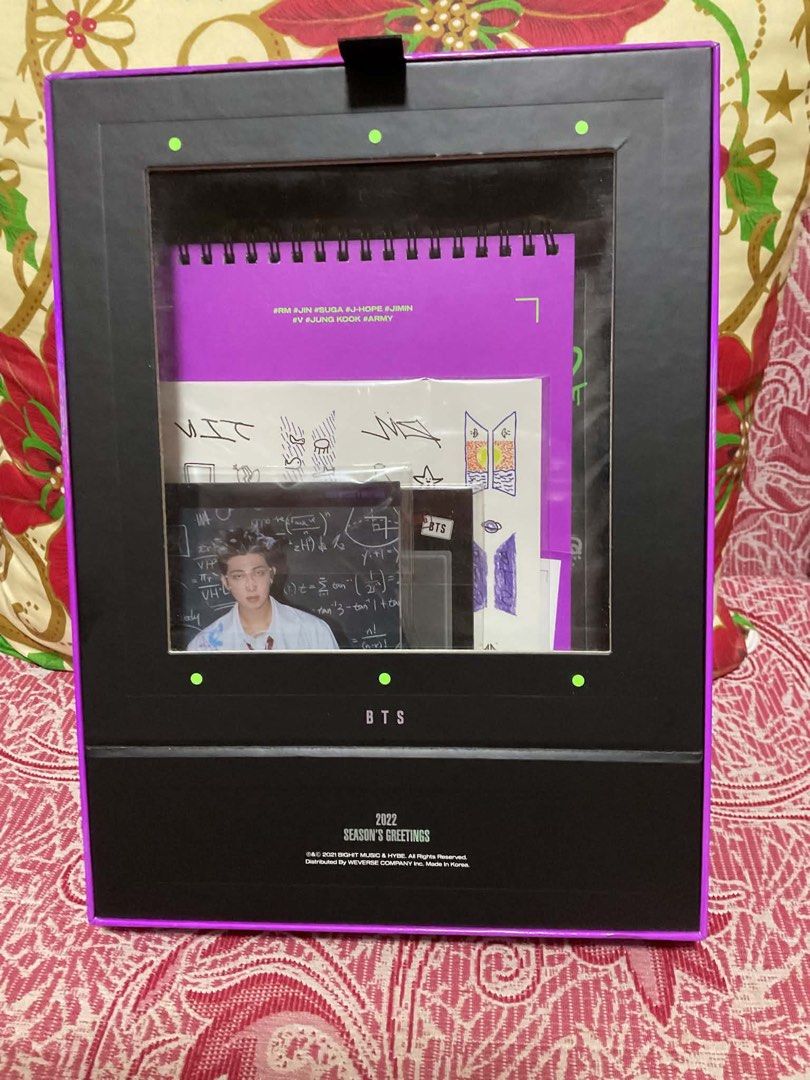 BTS Season’s Greetings 2022 (Category: K-Wave Merchandise) located in Manila. Submitted by sakura.vy_2010 (Listing ID 1468639689, Image 2). Description: can give it much cheaper if sure buyer no photocards.