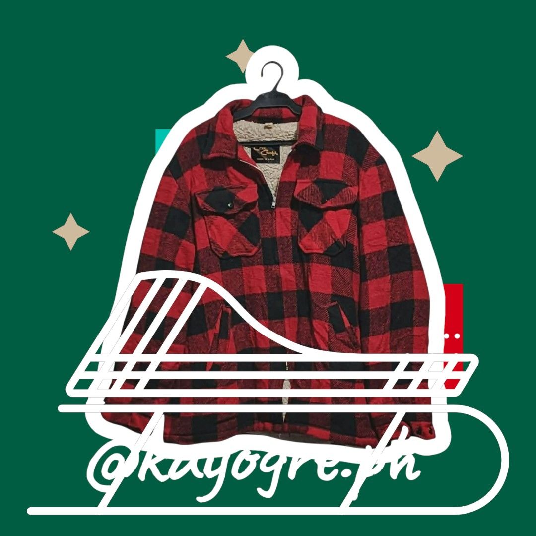 Buffalo Plaid Sherpa Lined Flannel Jacket | Winter Jacket (Category: Coats, Jackets and Outerwear) located in Makati City. Submitted by kayogre.ph (Listing ID 1468500662, Image 1). Description: TAYO PO, PINAKA-LOWEST AT THE MARKET! 💯 If natataasan po kayo sa PRESYO ko. Open po ang "MAKE OFFER" button ko. Kayo po mag-dedecide, ng PRESYO niyo. MABILISAN lang po ako magbenta. (all items, are sale on rush! 💨) 🚛 FAST & FREE SHIPPING on most items! 