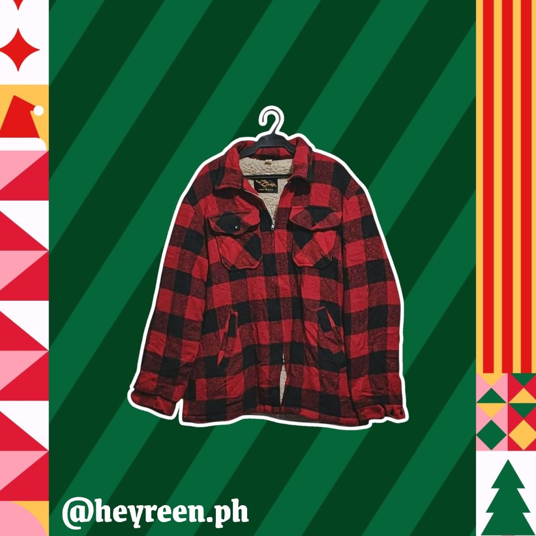 Buffalo Plaid Sherpa Lined Flannel Jacket | Winter Jacket (Category: Coats, Jackets and Outerwear) located in Makati City. Submitted by heyreen.ph (Listing ID 1468530383, Image 1). Description: TAYO PO, PINAKA-LOWEST AT THE MARKET! 💯 If natataasan po kayo sa PRESYO ko. Open po ang "MAKE OFFER" button ko. Kayo po mag-dedecide, ng PRESYO niyo. MABILISAN lang po ako magbenta. (all items, are sale on rush! 💨) 🚛 FAST & FREE SHIPPING on most items! 