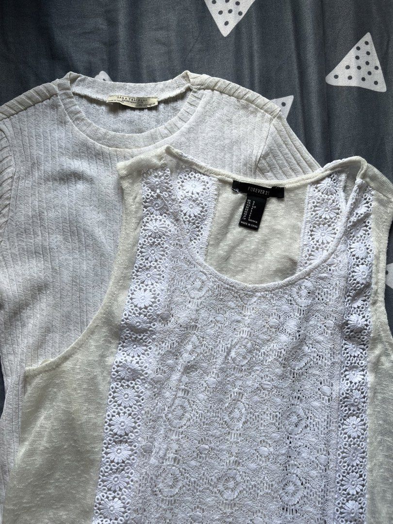 [BUNDLE] Zara & Forever 21 Summer tops (Category: Others Tops) located in Manila. Submitted by irish_closet (Listing ID 1468546153, Image 1). Description: - barely used.