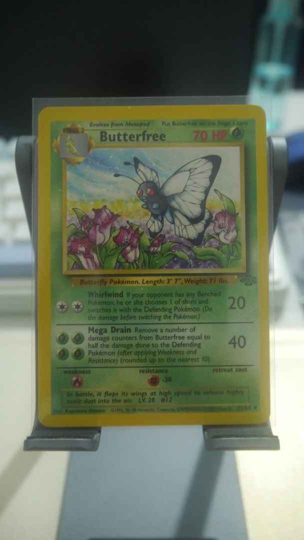 Butterfree 33/64 Uncommon (Category: Raw Singles) located in Teresa. Submitted by fyu1611 (Listing ID 1468680392, Image 2). Description: ••• Note: I usually work at night and have little access to my phone. Please expect my response to be delayed. Thank you for your understanding and patience. ••• BUTTERFREE 33/64 P500 I can send videos or more pictures of the cards up close. Please send a message if you have questions. Thank you! ---SHIPPING/PAY