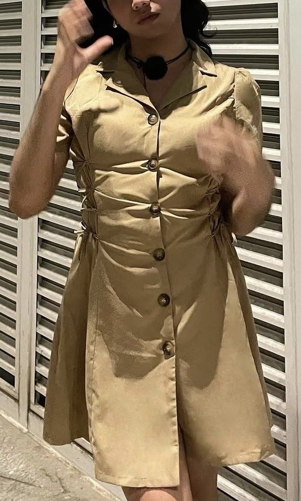 button down dress (Category: Dresses) located in San Jose del Monte. Submitted by prelovedbypranz (Listing ID 1468580637, Image 1). Description: 📌fit up to large 📌used once onlyyy (for event) .