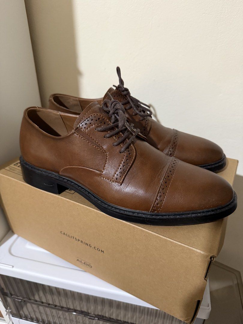Call It Spring Demorris Derby Shoes (Category: Dress Shoes) located in Imus. Submitted by geekattic (Listing ID 1468595408, Image 1). Description: Used once only Bought from Zalora last August Size: US 8 / UK 7 MOP: GCash, BPI, BDO Shipping c/o buyer.