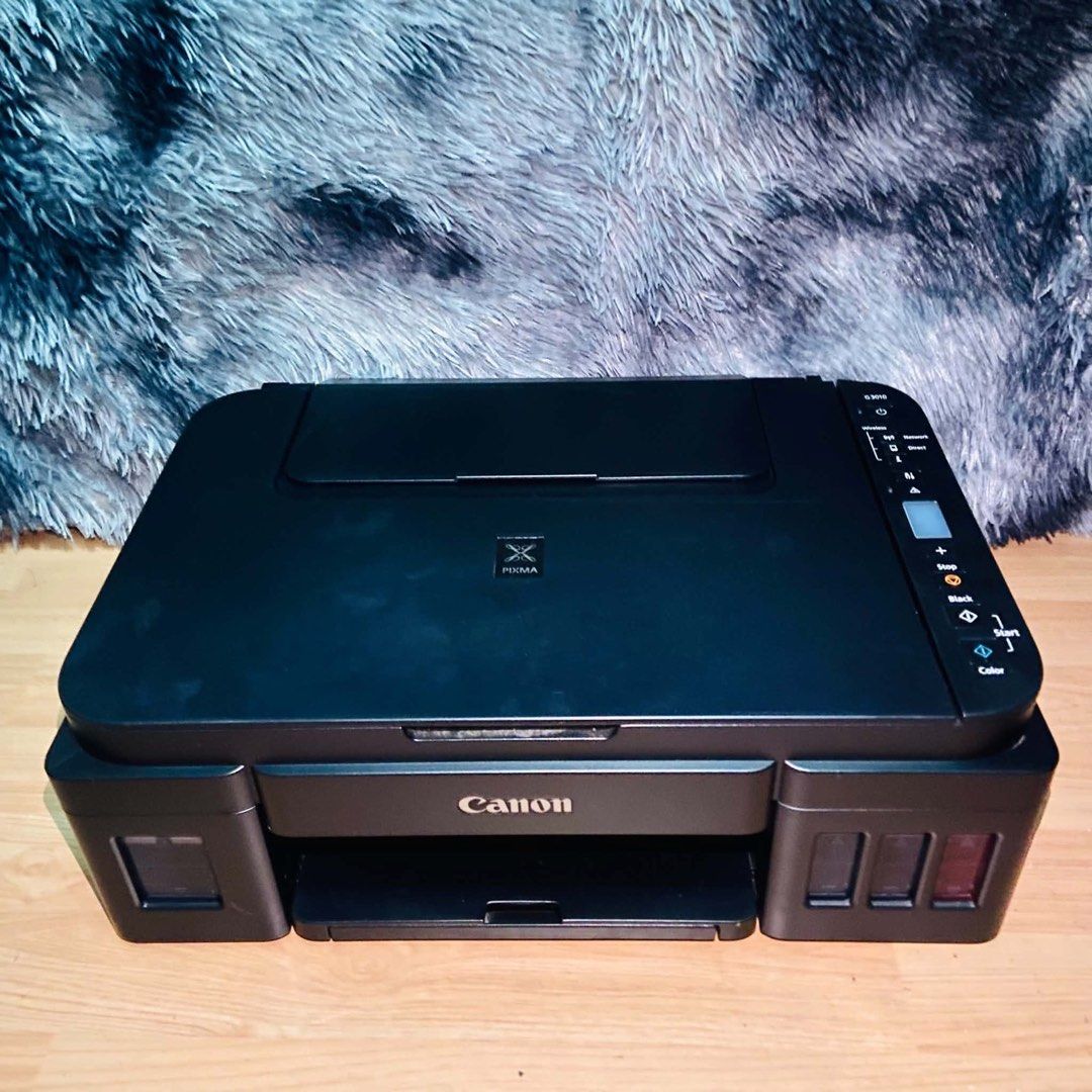 CANON G3010 3in1 Wireless Printer (Category: Printers, Scanners & Copiers) located in Quezon City. Submitted by yzamae (Listing ID 1468711067, Image 1). Description: CANON G3010 3in1 Wireless Printer 🏷️ 3,800 Php ✅ Print (Short, A4 & Long) ✅ Photocopy (Short & A4) ✅ Scan (Short & A4) ✅ Borderless Printing up to A4 ✅ Wi-Fi / Wireless Printing ✅ Refillable Ink Tank System ✅ Continuous Ink ✅ Complete Nozzle Inclusions: ✅ Power cord ✅ USB cord ✅ May