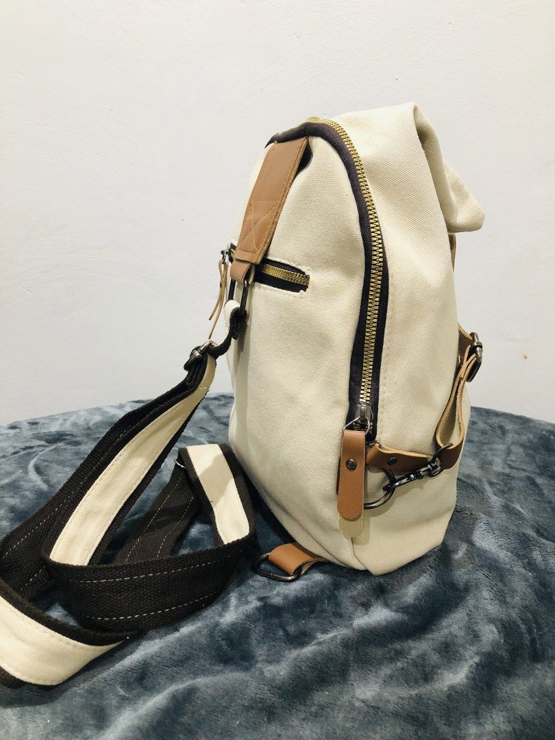 CANVAS DUMPLING BODY BAG (Category: Cross-body Bags) located in Imus. Submitted by dhouseoftotes (Listing ID 1468629367, Image 2). Description: 📐 MEASUREMENTS‼️ H - 14 inches W - 9 inches FROM JAPAN! IDEAL FOR EVERYDAY USE 1-OPEN POCKET INSIDE 1-ZIPPER POCKET (BACK) NEED WASH DISCLAIMER!! I am not affiliated, associated, authorised, endorsed by, or in any way officially connected with any of the brands, companies, or trademarks mentioned on this