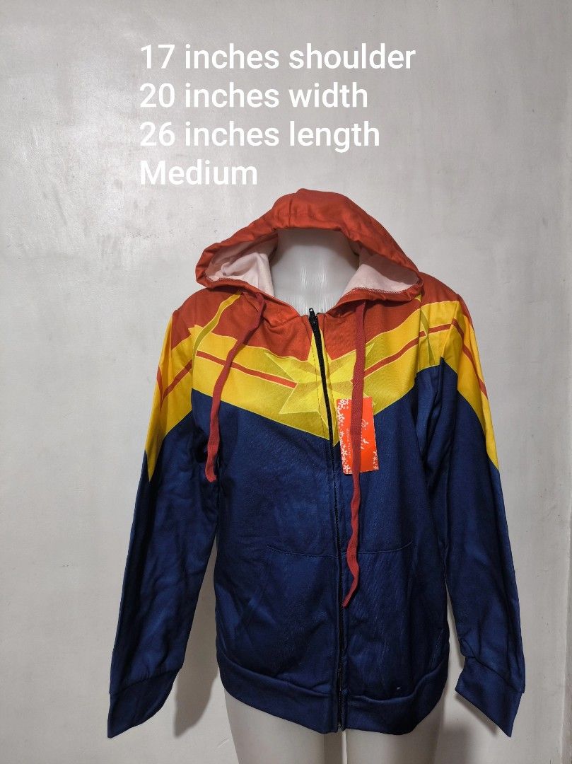 Captain Marvel Zip Up Hoodie (Category: Coats, Jackets and Outerwear) located in Marikina City. Submitted by alecfordy (Listing ID 1468608980, Image 1). Description: Captain Marvel Zip Up Hoodie Medium.