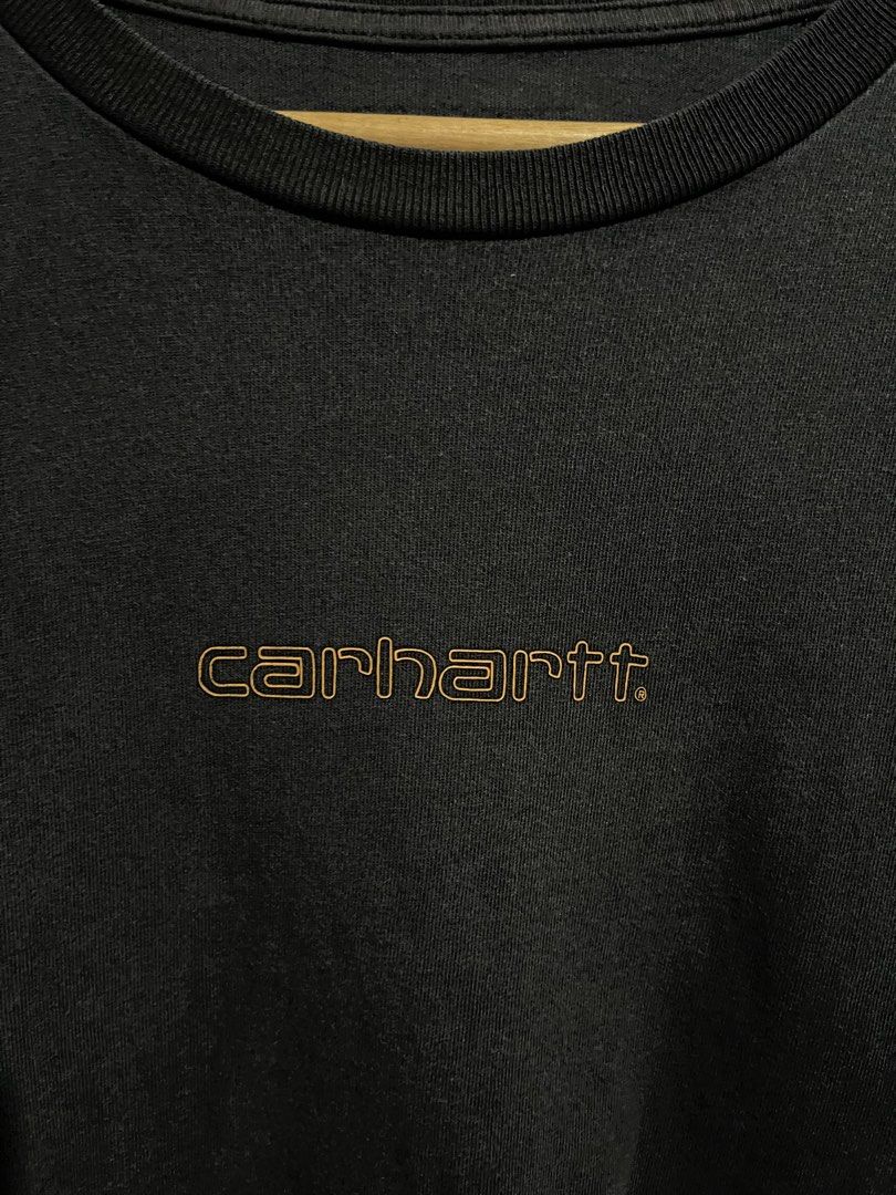 Carhartt Mid Logo Script Shirt (Category: Tshirts & Polo Shirts ) located in Angeles City. Submitted by andreiboughts (Listing ID 1468643886, Image 2). Description: Length: 27 Width: 18-19 Condition: 9/10 Color rate: 9/10 Issue (s): 2 pinholes Complete Tags ✅ Small on tag.