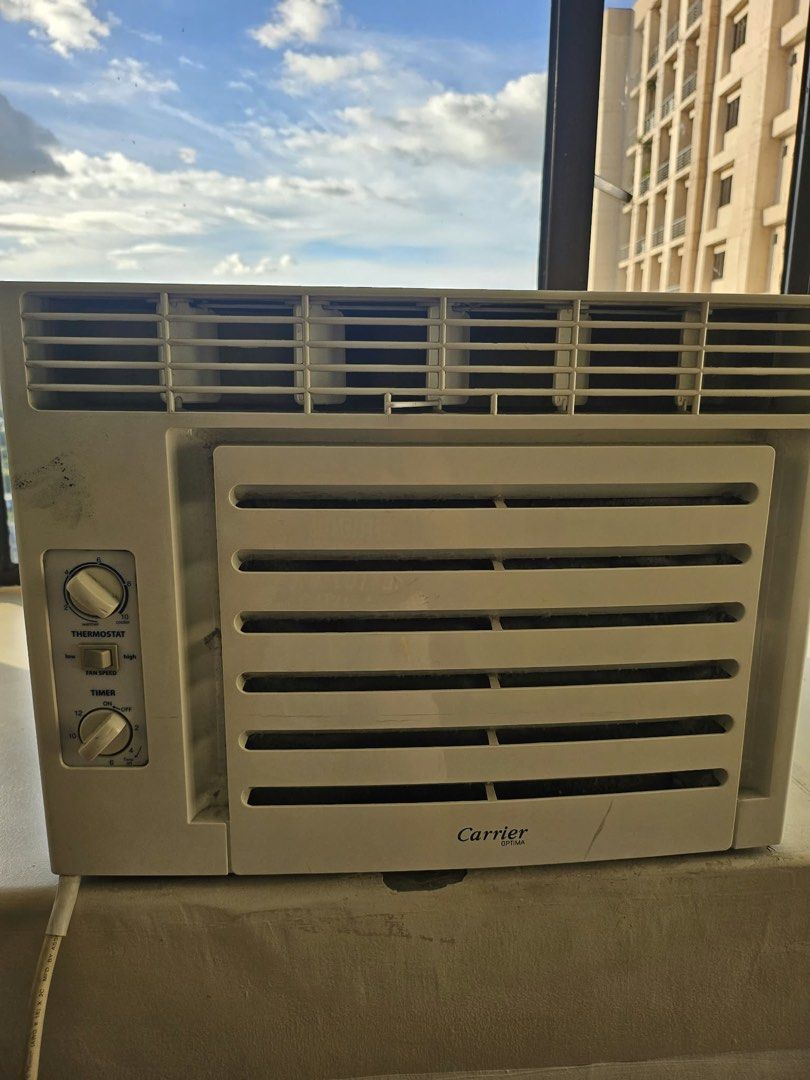 Carrier Window Type (Category: Engine and Aircon Parts and Accessories) located in Manila. Submitted by ezrapaeste (Listing ID 1468598941, Image 1). Description: Move out sale Carrier Optima Green 0.75 HP Cooling capacity: 1.99 kW (approximately 6,800 BTU/h) Power input: 585 W Rated power: 730 W Voltage: 230 V Frequency: 60 Hz Phase: Single-phase Refrigerant: R410A Refrigerant charge: 430 g Current: 2.6 A operating; 3.2 A rated NEGOTIABLE.