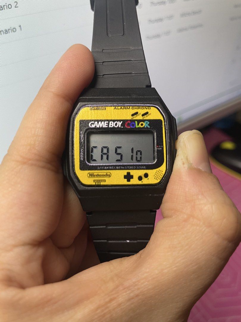 Casio F91W with Gameboy Colored Decal (Category: Men's Watches) located in Makati City. Submitted by casiolady (Listing ID 1468637777, Image 3). Description: -Casio F91W with Gameboy Colored decal - Free delivery via J&T next day delivery - With acrylic .