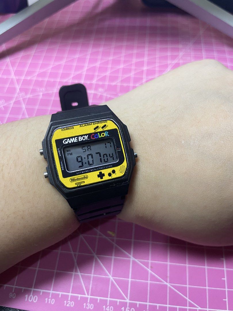Casio F91W with Gameboy Colored Decal (Category: Men's Watches) located in Makati City. Submitted by casiolady (Listing ID 1468637777, Image 2). Description: -Casio F91W with Gameboy Colored decal - Free delivery via J&T next day delivery - With acrylic .