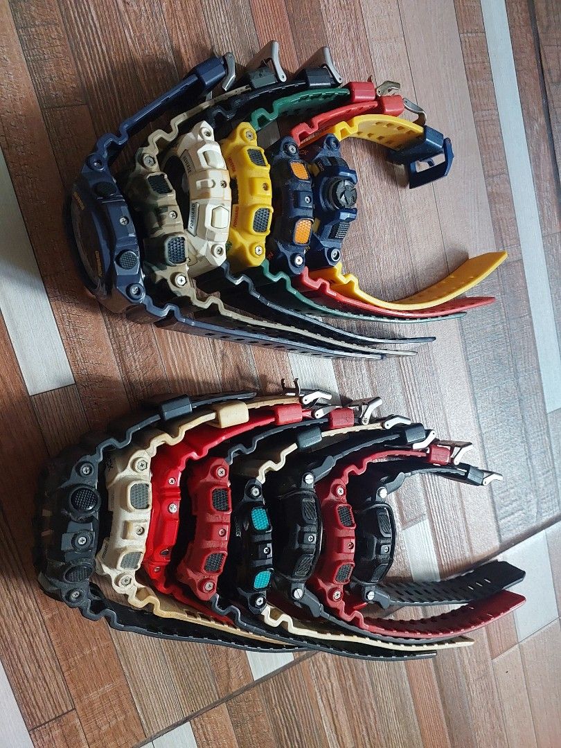 Casio G-Shock Watches Bundle Assorted Colors (Category: Men's Watches) located in Manila. Submitted by drine0762759 (Listing ID 1468513036, Image 1). Description: - Bundle of multiple Casio G-Shock digital watches in assorted colors (black, red, yellow, blue, white) - Features various styles, sizes, and stacked designs - Includes a detached loop piece - Sold as a bulk lot strictly for parts, repair, or restoration projects - Perfect for hobbyists