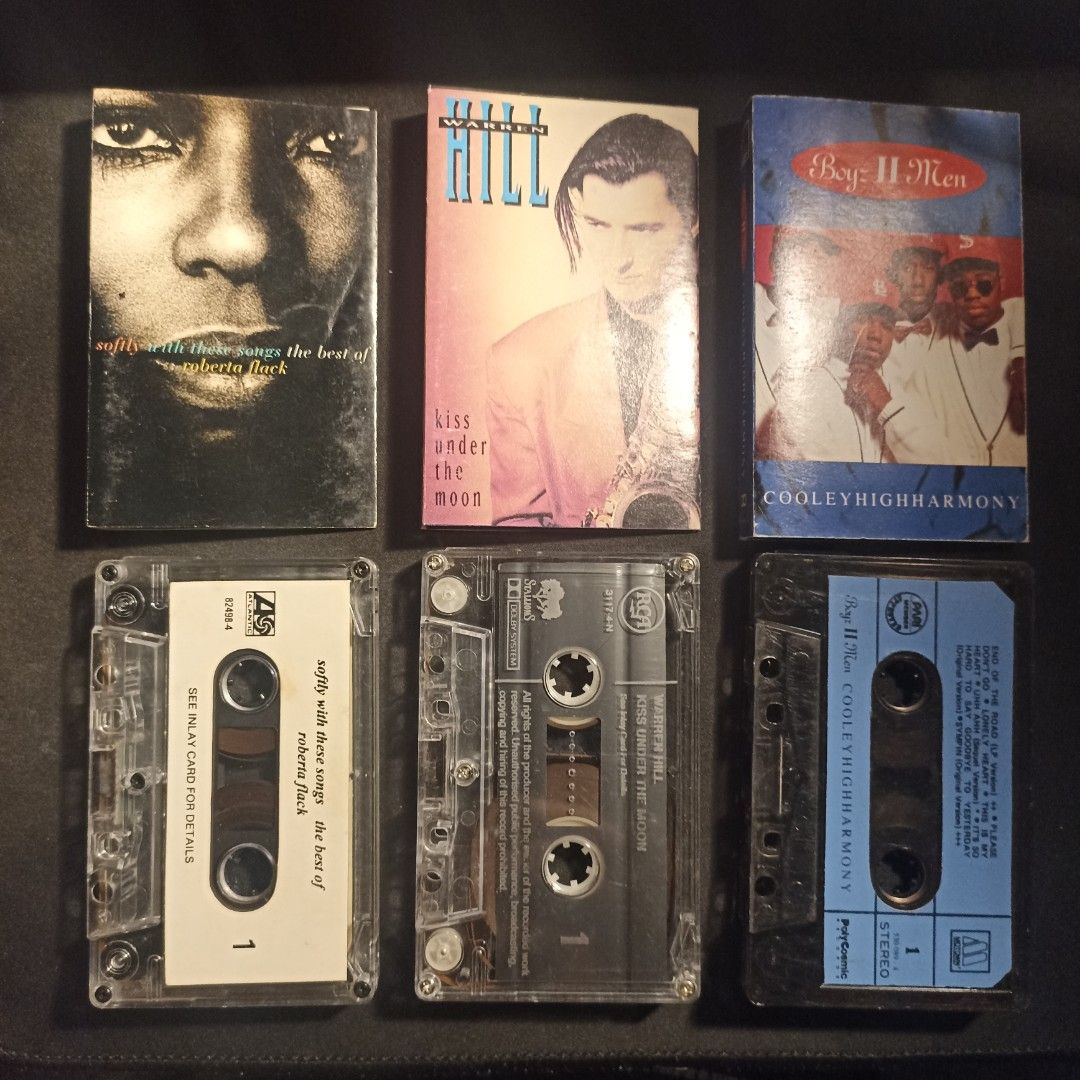 Cassette Tape Vintage (Category: CDs & DVDs) located in Las Pinas. Submitted by kanzakiro (Listing ID 1468651986, Image 3). Description: Take all 1k, 150 each - Tested, some have slight mold - Cases are not graded and may have cracks, scratches, or signs of aging No to COD / COP No reservation and first to pay basis. Loc: Las Piñas City, Metro Manila MOD: Grab / Lalamove / LBC and J&T MOP: GCash or MariBank Bank Transfer.