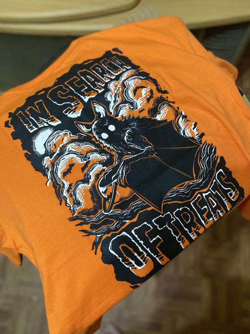 Cat & Jack Halloween Graphic T-Shirts Bundle - 2 Pack (Category: Shirts) located in Batangas. Submitted by lux_kimmy (Listing ID 1468708899, Image 3). Description: BUNDLE SPOOKY 👻 US Brands clothes for Halloween or for just being spooky 🎃 SET FOR ONLY ₱480+SF! 💸 Glow in the dark & The back details of the orange shirt 😮 Black Glow in the dark: BEST FIT: Mens (M-L) or Women’s (L-XL) Orange T-shirt: BEST FIT: Women’s (M-L) .