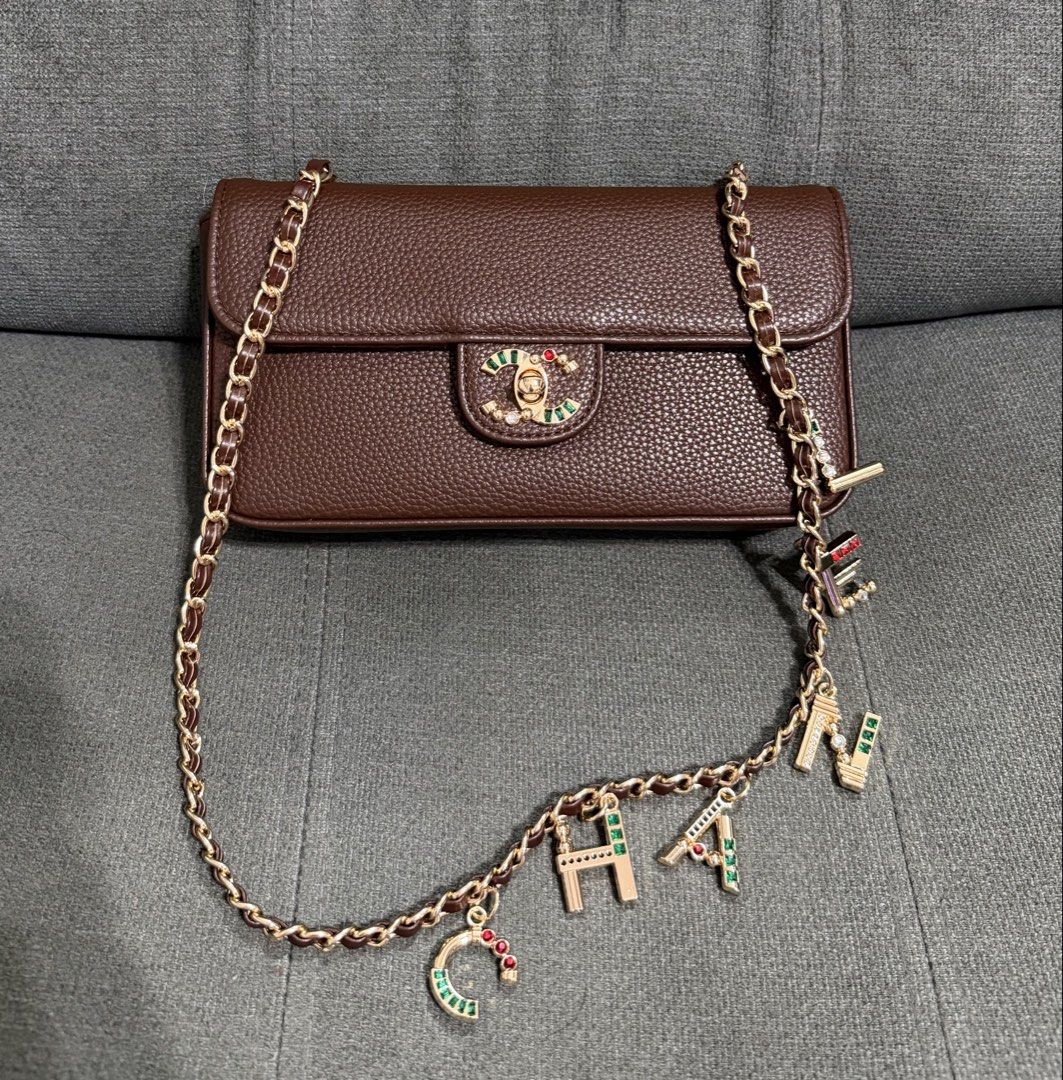 CC 26A Letter Charm Flap Bag (Category: Shoulder Bags) located in Quezon City. Submitted by chic.bags (Listing ID 1468605291, Image 2). Description: With microchip Leather lining Good as new No issue Japan preloved Actual photo posted Mop: gcash.
