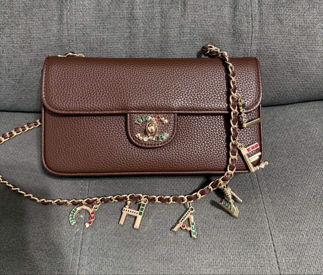 CC 26A Letter Charm Flap Bag (Category: Shoulder Bags) located in Quezon City. Submitted by chic.bags (Listing ID 1468605291, Image 1). Description: With microchip Leather lining Good as new No issue Japan preloved Actual photo posted Mop: gcash.