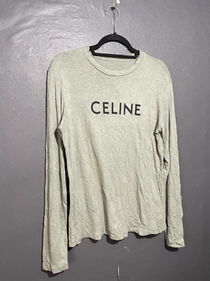 Celine Basic Script Longsleeves (Category: Luxury Accessories) located in Manila. Submitted by claii_collection (Listing ID 1468534828, Image 1). Description: Celine Basic Script Longsleeves - 20x27 - Excellent Condition - Celine washtags.