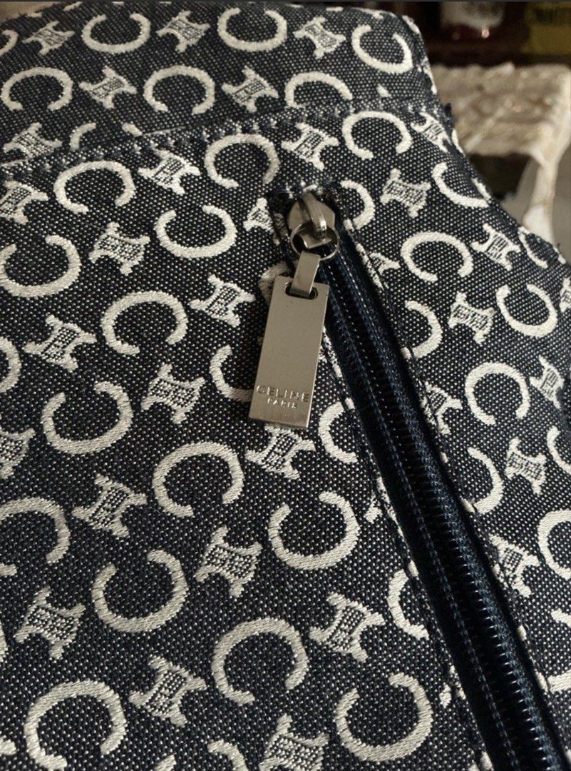 Celine “C” Macadam Denim Blue Monogram Canvas Handbag (Category: Luxury Bags & Wallets) located in Naga. Submitted by thesecondbloom (Listing ID 1468637051, Image 2). Description: Celine “C” Macadam Denim Blue Monogram Canvas Handbag 🏷️ P5,000 (negotiable) + sf - personal collection - rarely used - vintage but in good condition! 🛒 mop: GCash / BPI / cash on meet up MEET UP: Naga/Pili/Bula, Camsur rfs: closet declutter Reminder: This is a pre-lo
