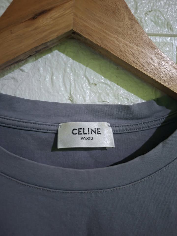 Celine Tops (Category: Shirts) located in Bulacan. Submitted by bleue.finds (Listing ID 1468581157, Image 3). Description: Celine Tops - size small - 24 length - 19.5 width - as new - no issue - good condition .