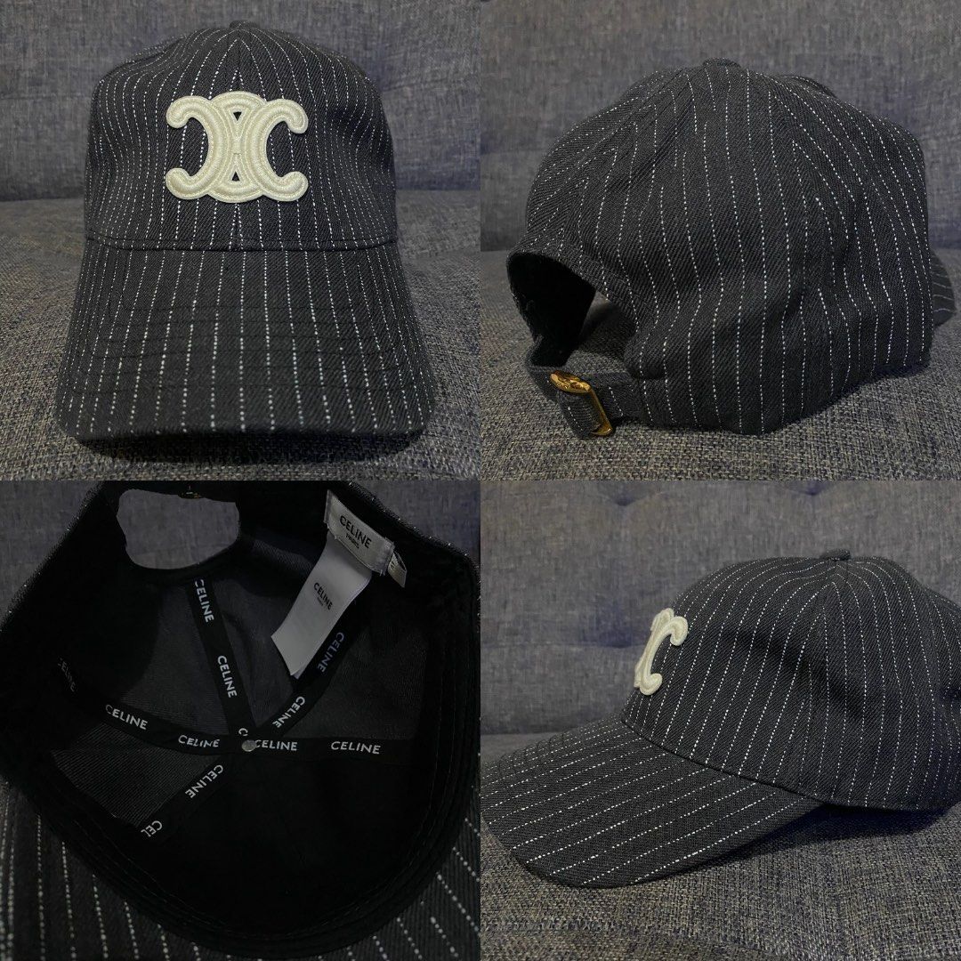 Celine Triomphe Pinstripe Baseball Cap (Category: Caps & Hats) located in Antipolo. Submitted by JPtrendshop (Listing ID 1468502952, Image 1). Description: .
