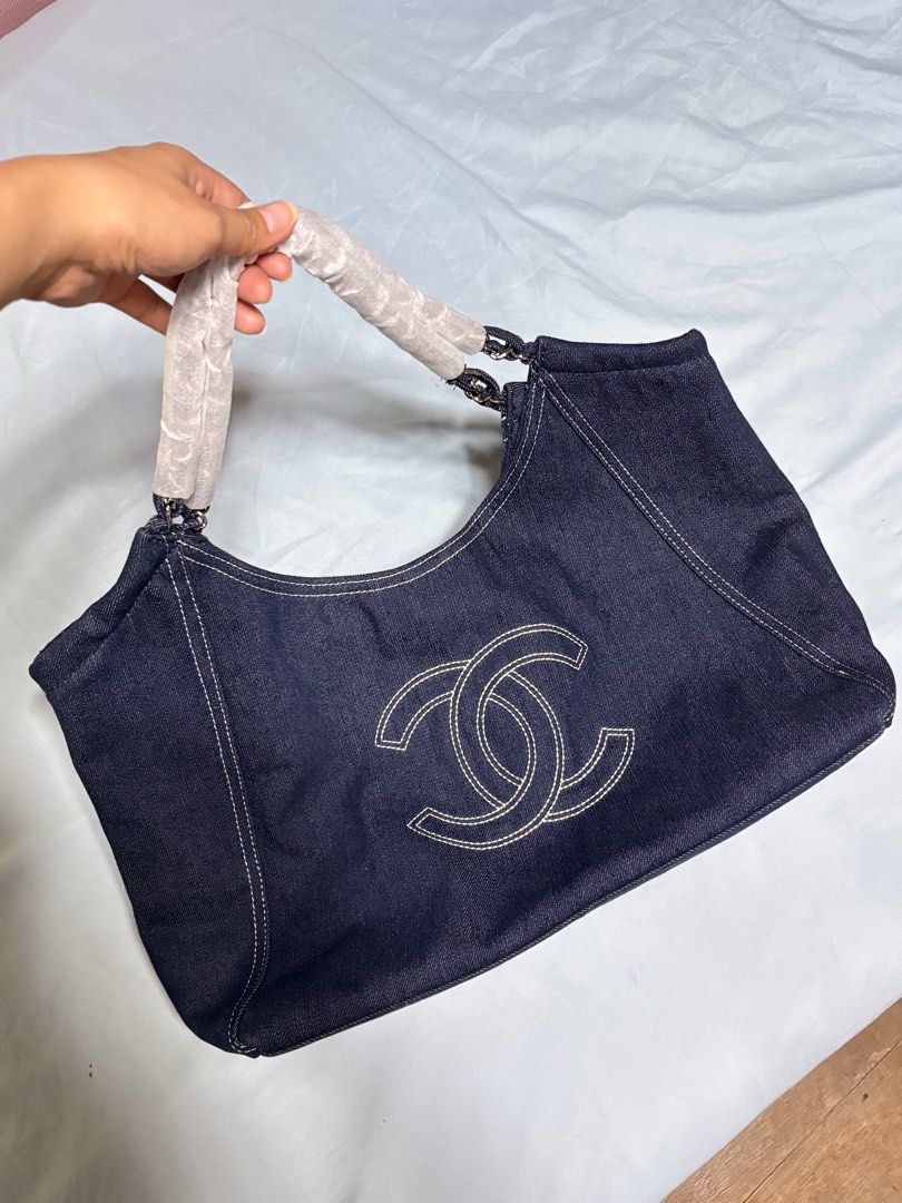 Chanel Large Denim Shopping Tote Bag (Category: Beach Bags) located in Manila. Submitted by nkhjrmsn (Listing ID 1468624294, Image 2). Description: .