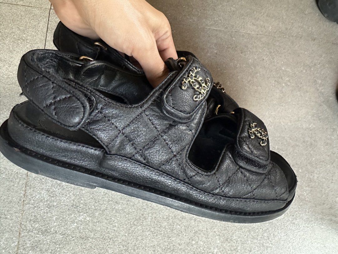 Chanel Velcro Dad Sandals (Category: Sneakers & Footwear) located in Butuan. Submitted by wear.next (Listing ID 1468536681, Image 2). Description: Size 38 C No inclusions .