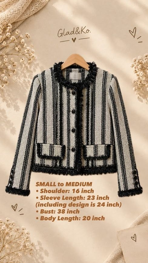 Chanel-Style Tweed Jacket (Category: Coats, Jackets and Outerwear) located in Manila. Submitted by gladandko (Listing ID 1468631244, Image 1). Description: .