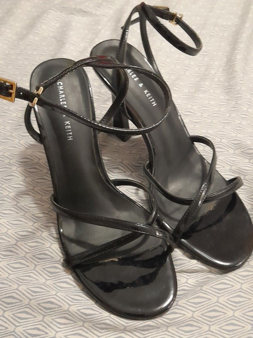 Charles and keith Strappy heels (Category: Heels) located in Makati City. Submitted by llirehs (Listing ID 1468610844, Image 2). Description: heels 2.5 inches.