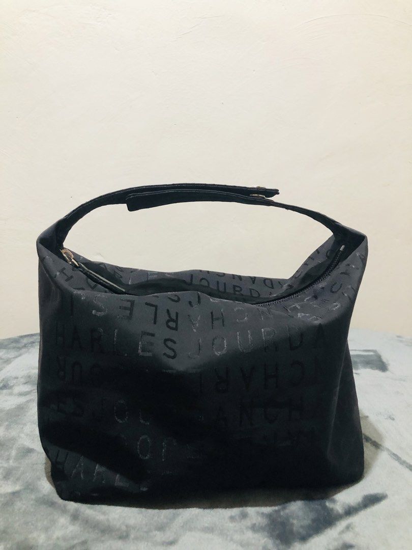 CHARLES JOURDAN PARIS HANDY POUCH IN MONOGRAM NYLON (Category: Purses & Pouches) located in Imus. Submitted by dhouseoftotes (Listing ID 1468556431, Image 2). Description: 📐 MEASUREMENTS‼️ H - 7.5 inches W - 12.5 inches D - 5 inches FROM JAPAN DISCLAIMER!! I am not affiliated, associated, authorised, endorsed by, or in any way officially connected with any of the brands, companies, or trademarks mentioned on this page/shop. All product names, lo