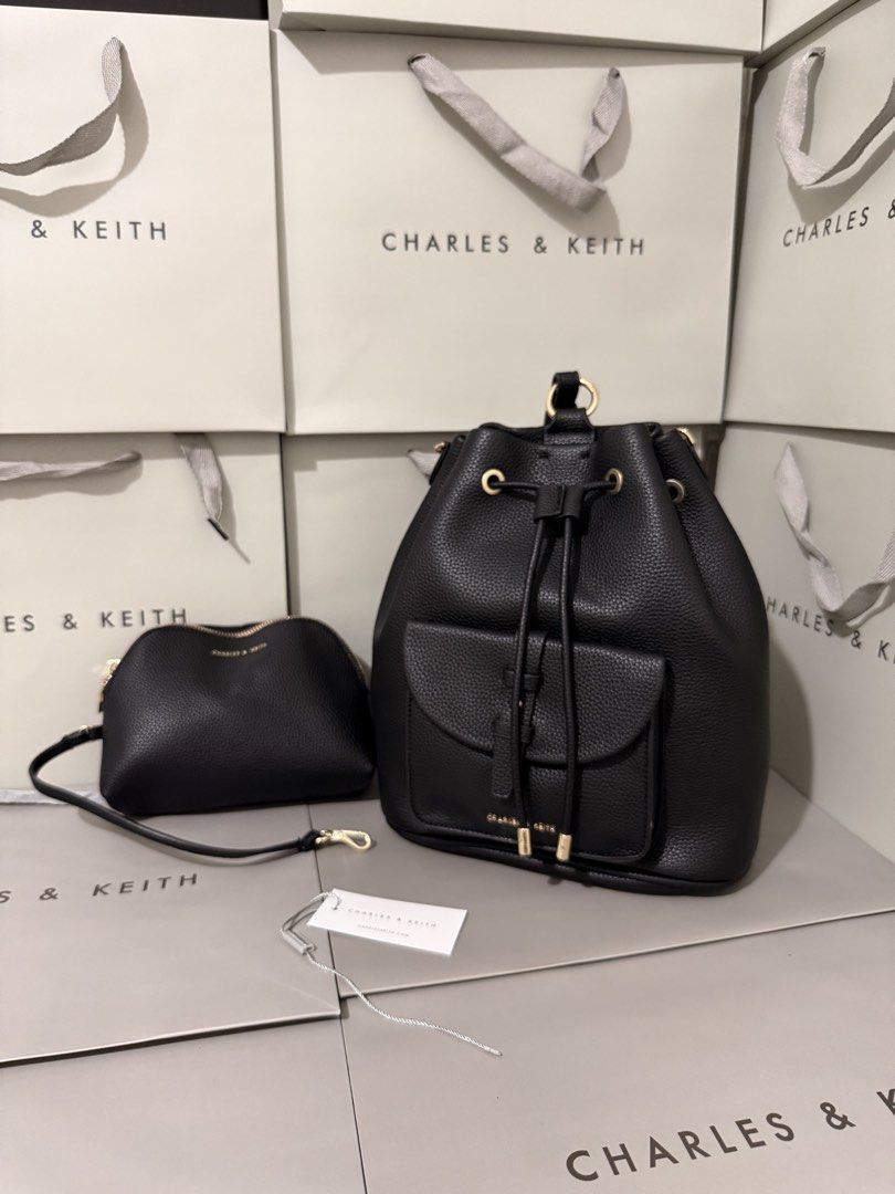 Charles&keith beryl drawstring bagpack (Category: Cross-body Bags) located in Cavite. Submitted by miksycrls (Listing ID 1468559736, Image 2). Description: C& KEITH BAGS AVAILABLE✨👜🛍️ 📌REMINDER PLS READ BELOW ⬇️ ✨INCLUSION✨ 🔗TAG&DUSTBAG 🔗WHAT YOU SEE IS WHAT YOU GET 🔗manage your expectations items are MPO | Mall Pull Out 📩 TO ORDER | ASK DETAILS | PHOTO’S: Send me a private message! +60paperbag 💸:GCASHH/GOTYMEE 📍:IMUSCAVITE 🚚:SCO|SPX EX