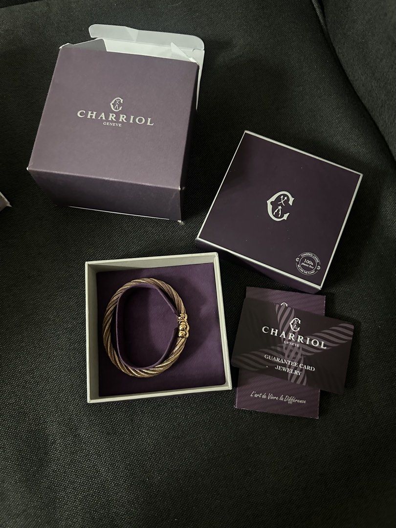 CHARRIOL BANGLE (ROSEGOLD) (Category: Bracelets) located in Quezon City. Submitted by rccola__ (Listing ID 1468689424, Image 1). Description: complete inclusions slightly negotiable.