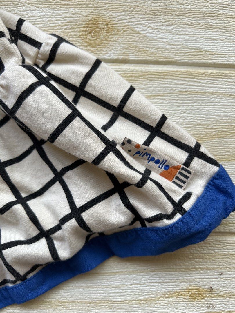 checkered Pimpollo dress (Category: Babies & Kids Fashion) located in Cebu City. Submitted by yjainani (Listing ID 1468574629, Image 2). Description: The heart embroidery and blue collar are the highlights..