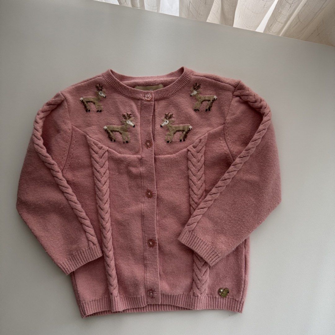 Chikeeduck Knitted Cardigan (Category: Babies & Kids Fashion) located in Pasay City. Submitted by littlebebekidsstuff (Listing ID 1468507435, Image 3). Description: Size: 110 / 3-4y.