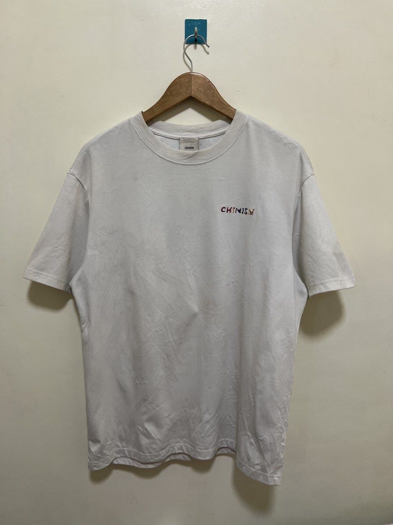 Chinism White Embroidered Design Shirt (Category: Tshirts & Polo Shirts ) located in Manila. Submitted by thriftpoint99 (Listing ID 1468690614, Image 1). Description: 22.5x28.5 Need wash Fresh from bale Excellent condition.