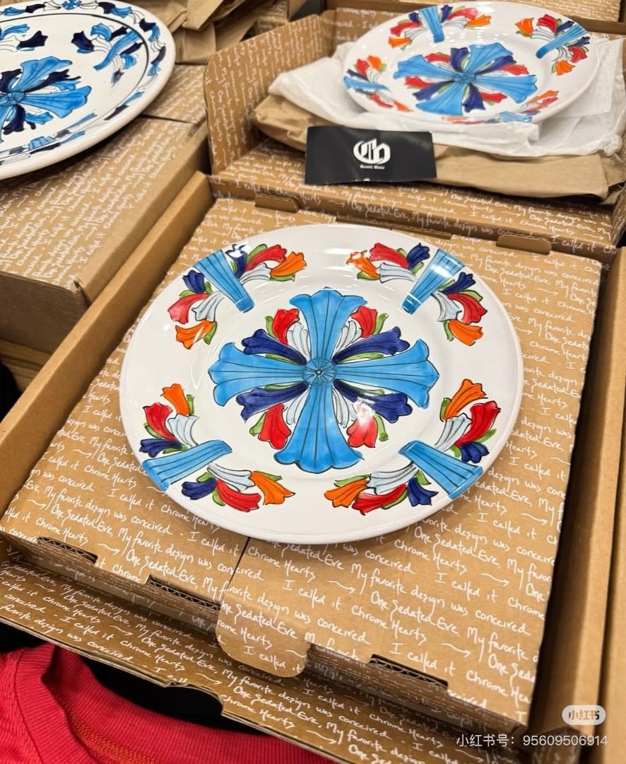 Chrome Hearts Ceramic Plates, Furniture & Home Living, Kitchenware ...